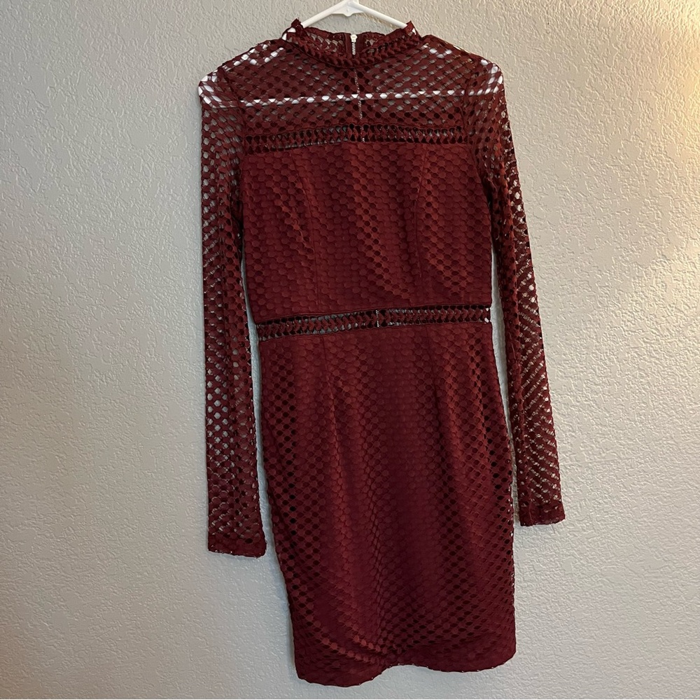 Hello Molly Maroon/Burgundy Dress Size 10
